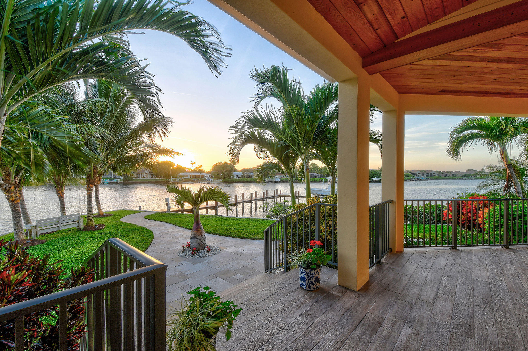 4980 County Line Road Tequesta, FL 33469 - Photo 50 of 56 Veranda sunset views