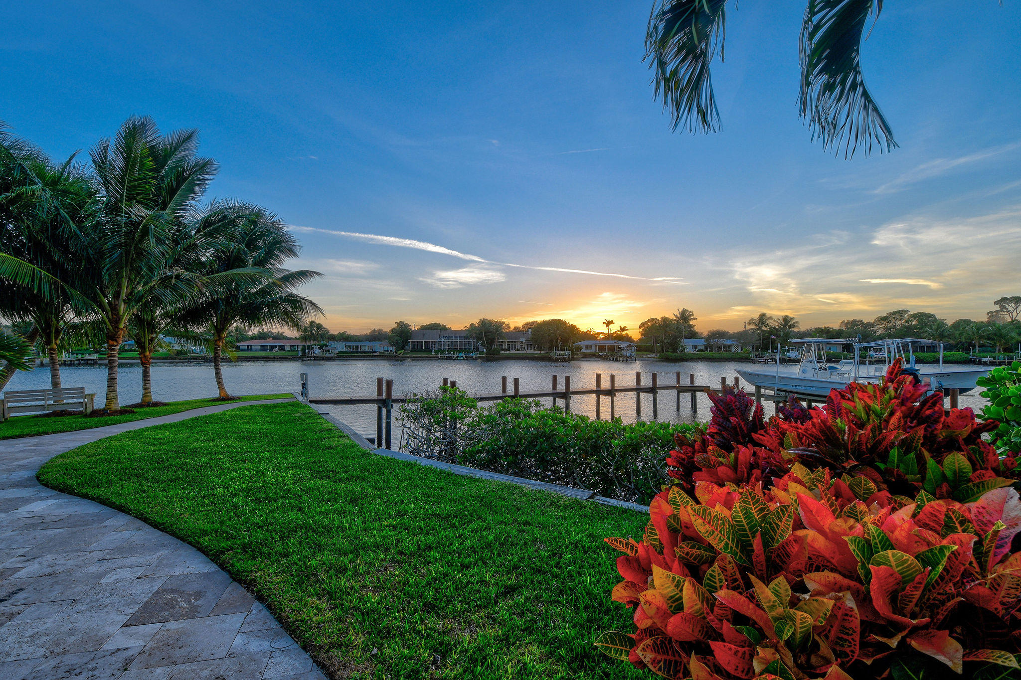 4980 County Line Road Tequesta, FL 33469 - Photo 53 of 56 sunset water views