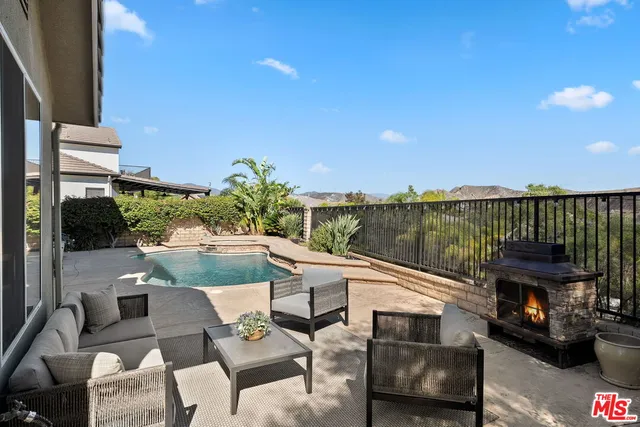 a terrace view with sitting space