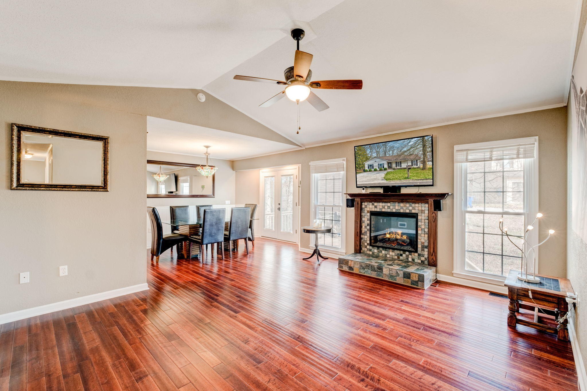 132 Pheasant Road Clinton, TN 37716 - Photo 6 of 40 a living room with furniture and a fireplace