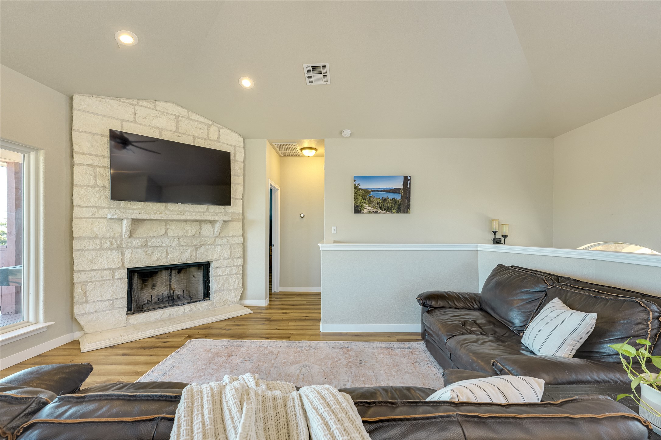 330 Southwind Road Point Venture, TX 78645 - Photo 6 of 39 Movie night, game day, rainy-day nap… this living room is ready for all of it.