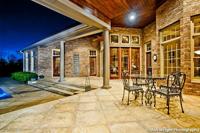 8317 Guthrie Road Cross Plains, TN 37049 - Photo 5 of 20 Covered Porch with vaulted wood ceiling, ceiling fans, speakers and volume control