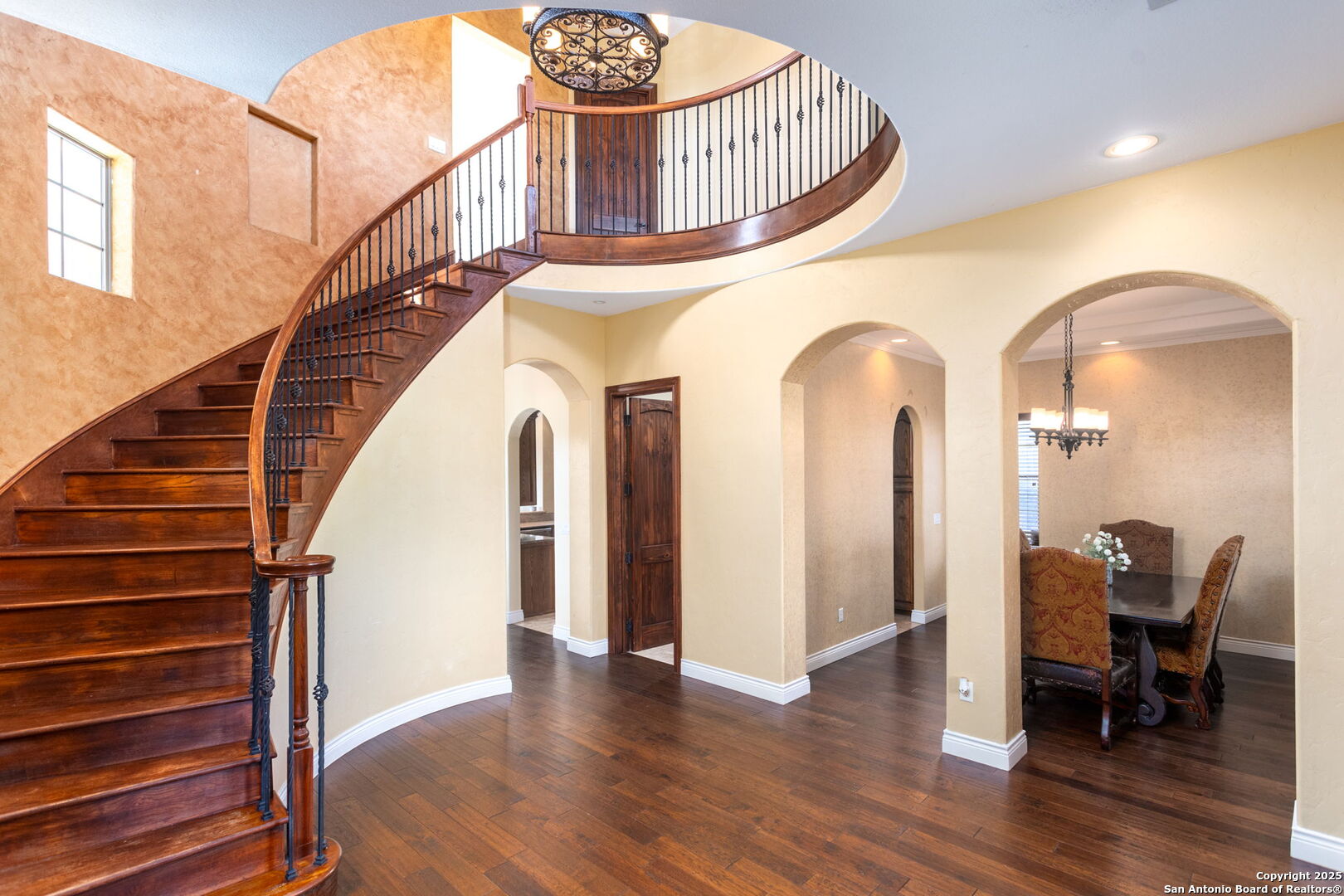 192 County Road 2812 Mico, TX 78056 - Photo 7 of 47 a view of entryway and hall with wooden floor