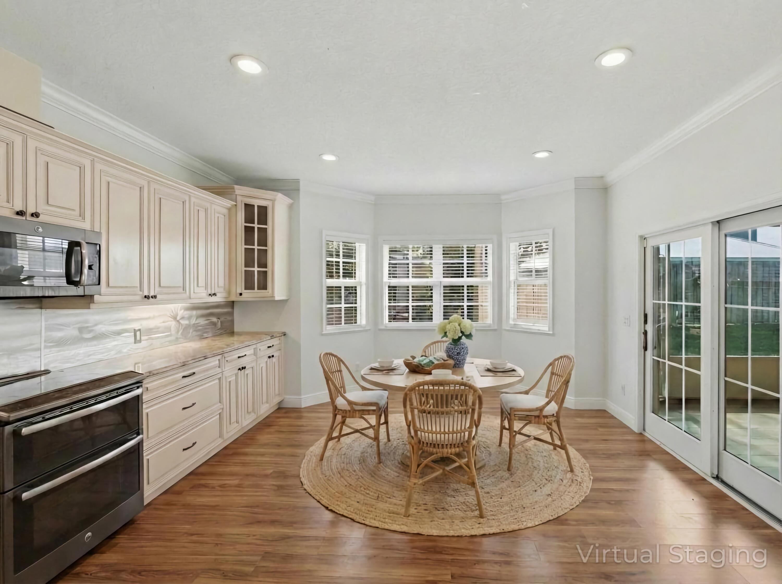 9322 Southeast Athena Street Hobe Sound, FL 33455 - Photo 22 of 68 Kitchen Breakfast Staged