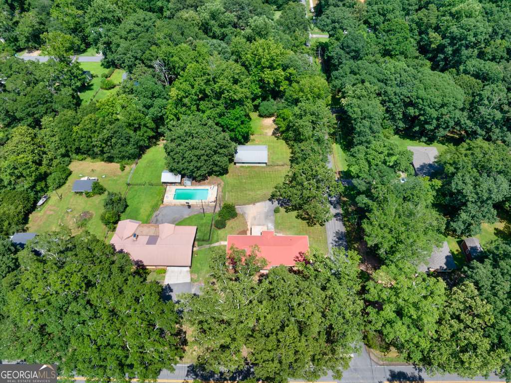150 Jefferson River Road Athens, GA 30607 - Photo 69 of 76 an aerial view of a house with swimming pool and garden