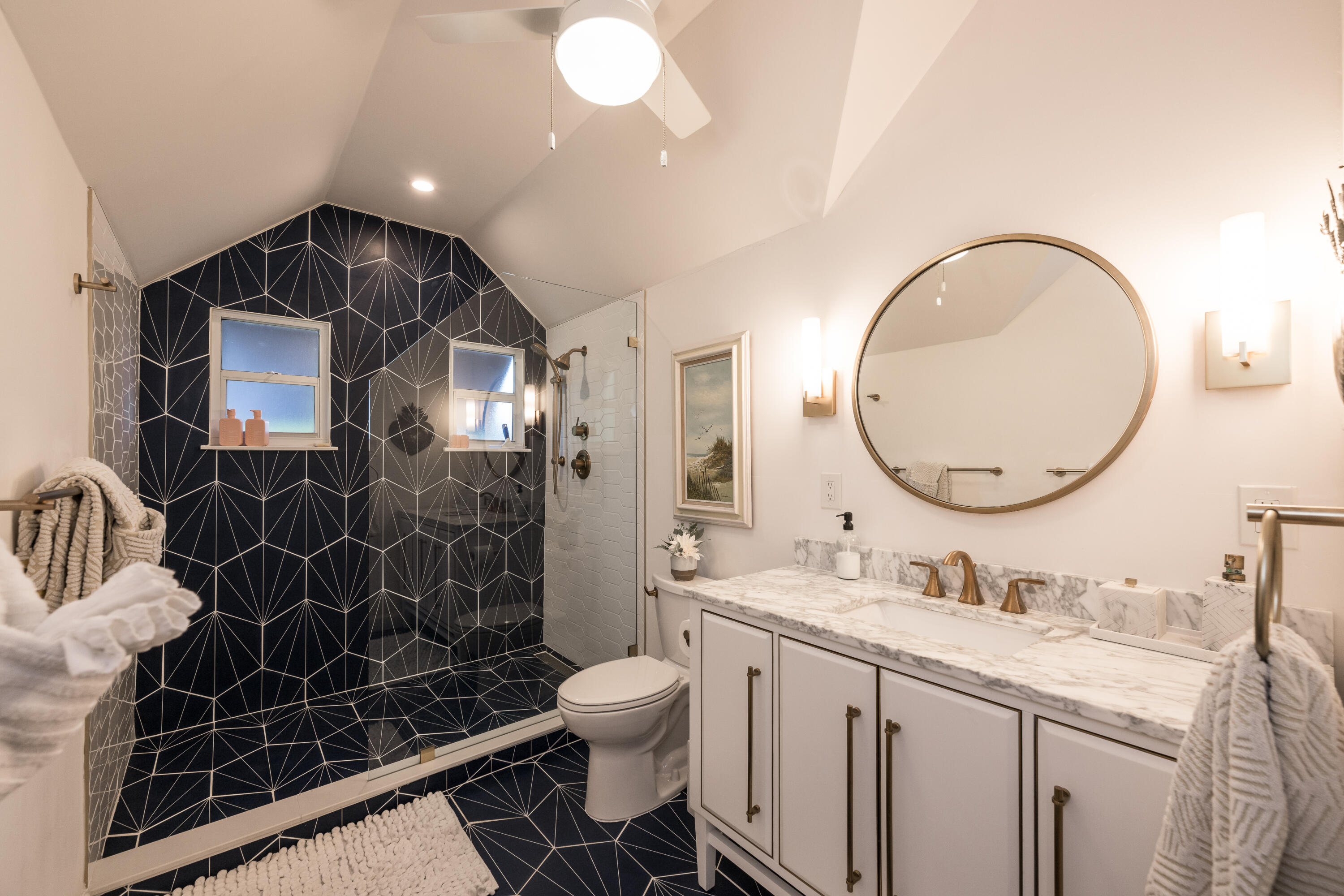 1416 Catherine Street Key West, FL 33040 - Photo 52 of 53 a bathroom with a double vanity sink mirror and toilet