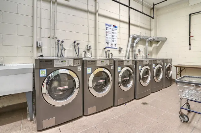 a view of a parking garage with cars