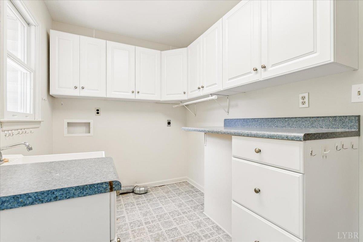 530 Patteson School Road Appomattox, VA 24522 - Photo 17 of 45 a kitchen with granite countertop white cabinets and a white stove