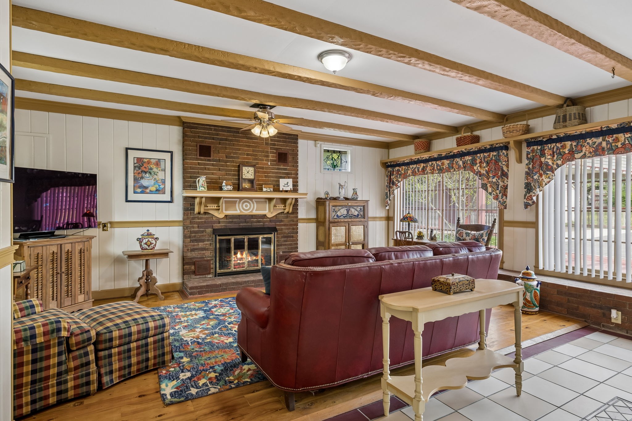3120 Knobdale Road Nashville, TN 37214 - Photo 24 of 65 a living room with fireplace furniture and a window