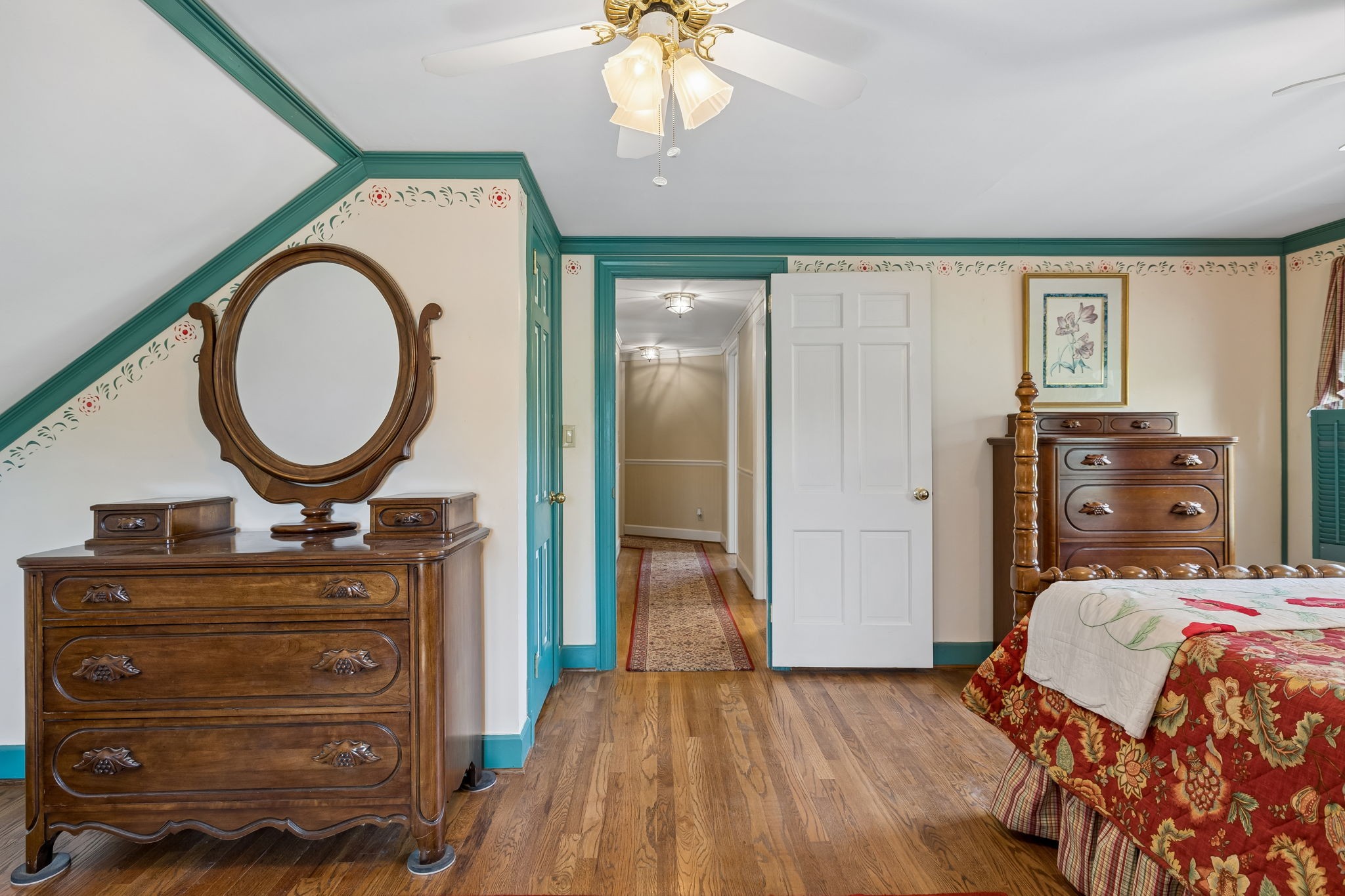 3120 Knobdale Road Nashville, TN 37214 - Photo 37 of 65 a bedroom with a bed and wooden floor