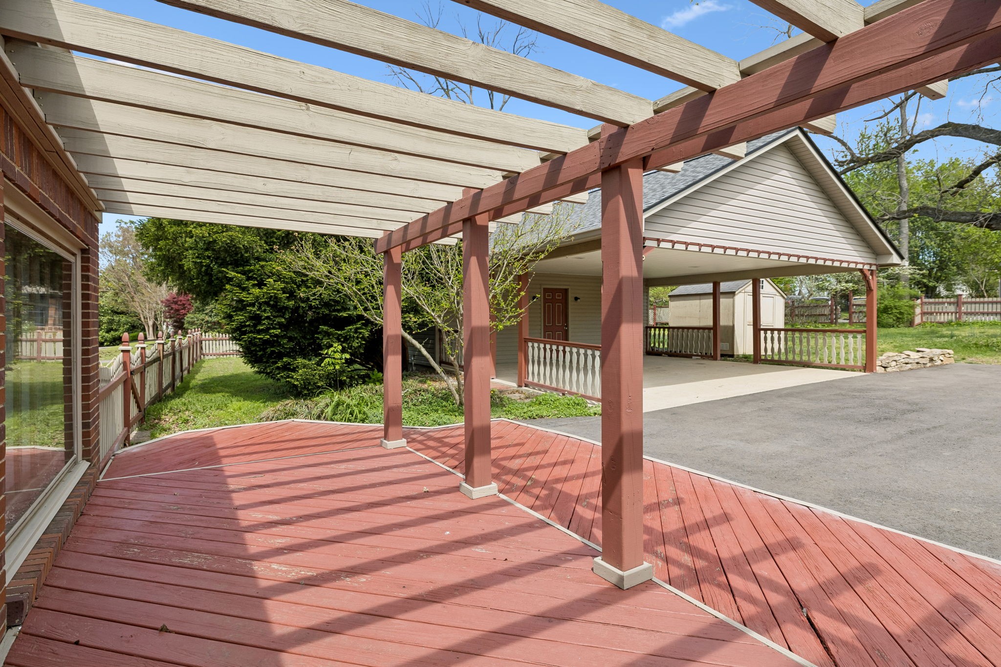 3120 Knobdale Road Nashville, TN 37214 - Photo 50 of 65 a view of a backyard with porch and garden