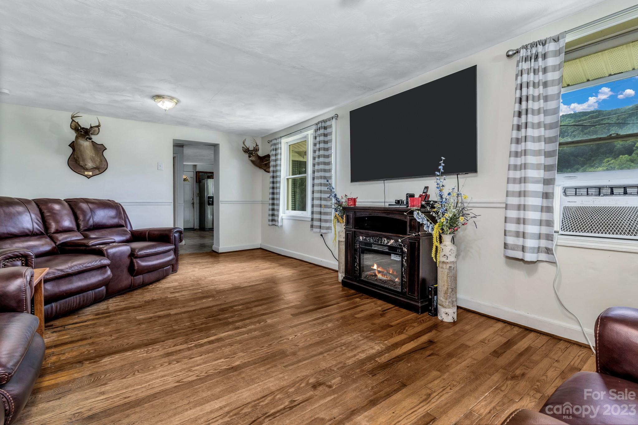 110 Terrys Gap Loop Road Fletcher, NC 28732 - Photo 6 of 32 a living room with furniture and a flat screen tv
