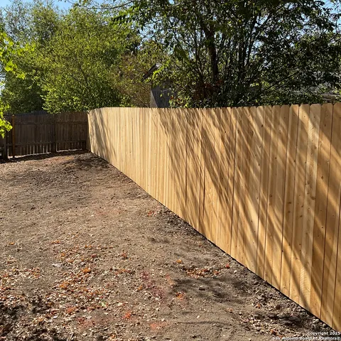 a view of a iron gate