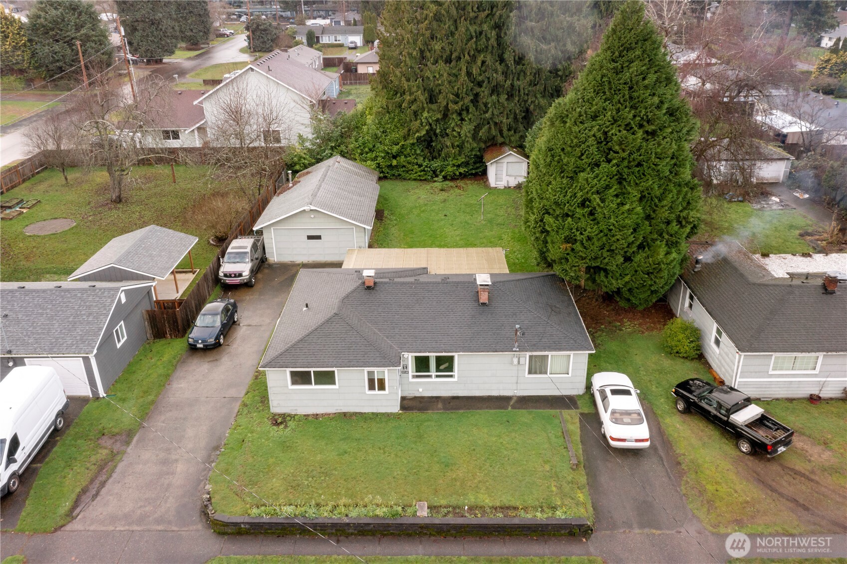 1411 Ruddell Road Southeast Lacey, WA 98503 - Photo 39 of 40 an aerial view of a house