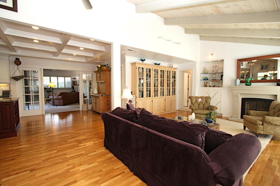 3999 Cherryvale Avenue Soquel, CA 95073 - Photo 6 of 23 a living room with furniture and a fireplace