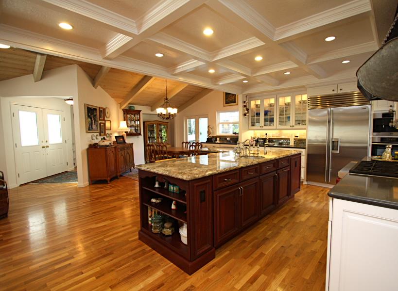 3999 Cherryvale Avenue Soquel, CA 95073 - Photo 7 of 23 a kitchen with stainless steel appliances granite countertop a stove a sink dishwasher and a refrigerator