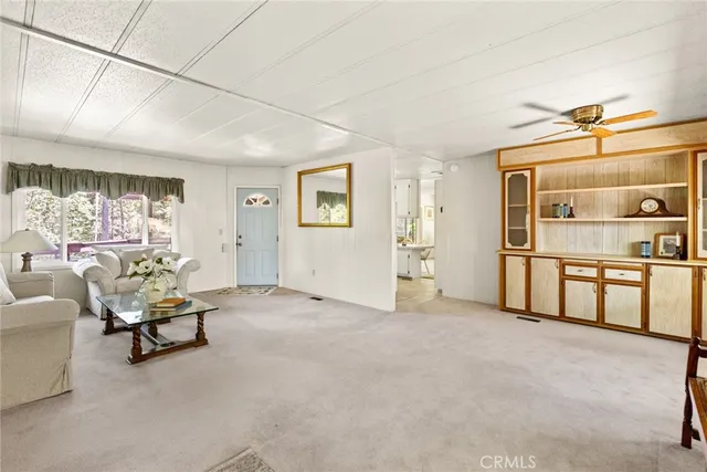a view of livingroom with furniture and windows
