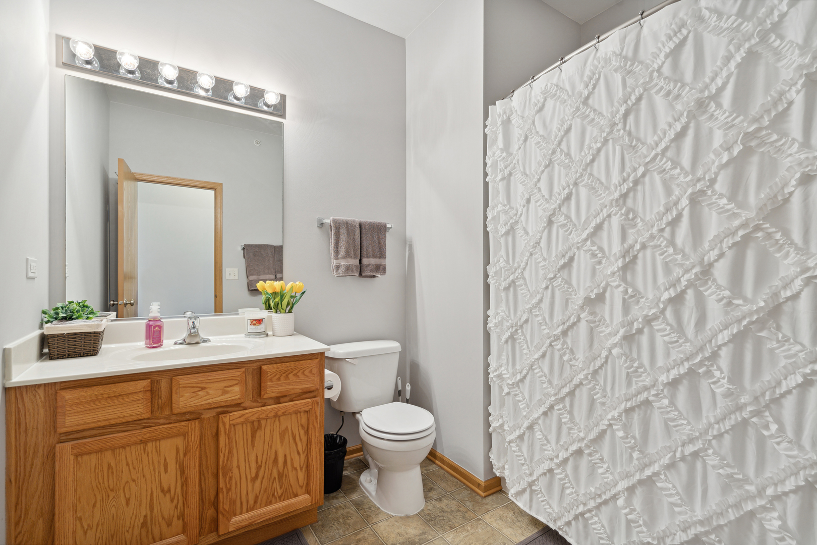 3752 Bailey Road, Unit 3752 Yorkville, IL 60560 - Photo 14 of 20 a bathroom with a toilet a sink and mirror