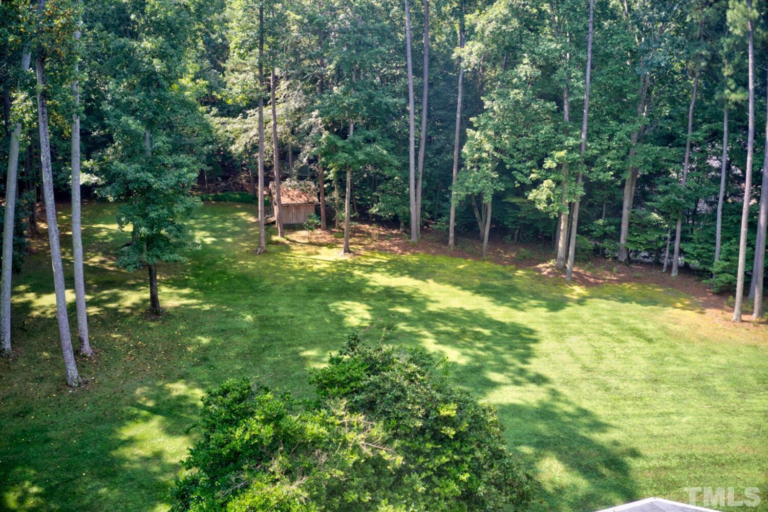 2021 Rolling Rock Road Wake Forest, NC 27587 - Photo 3 of 27 a backyard of a house with lots of green space