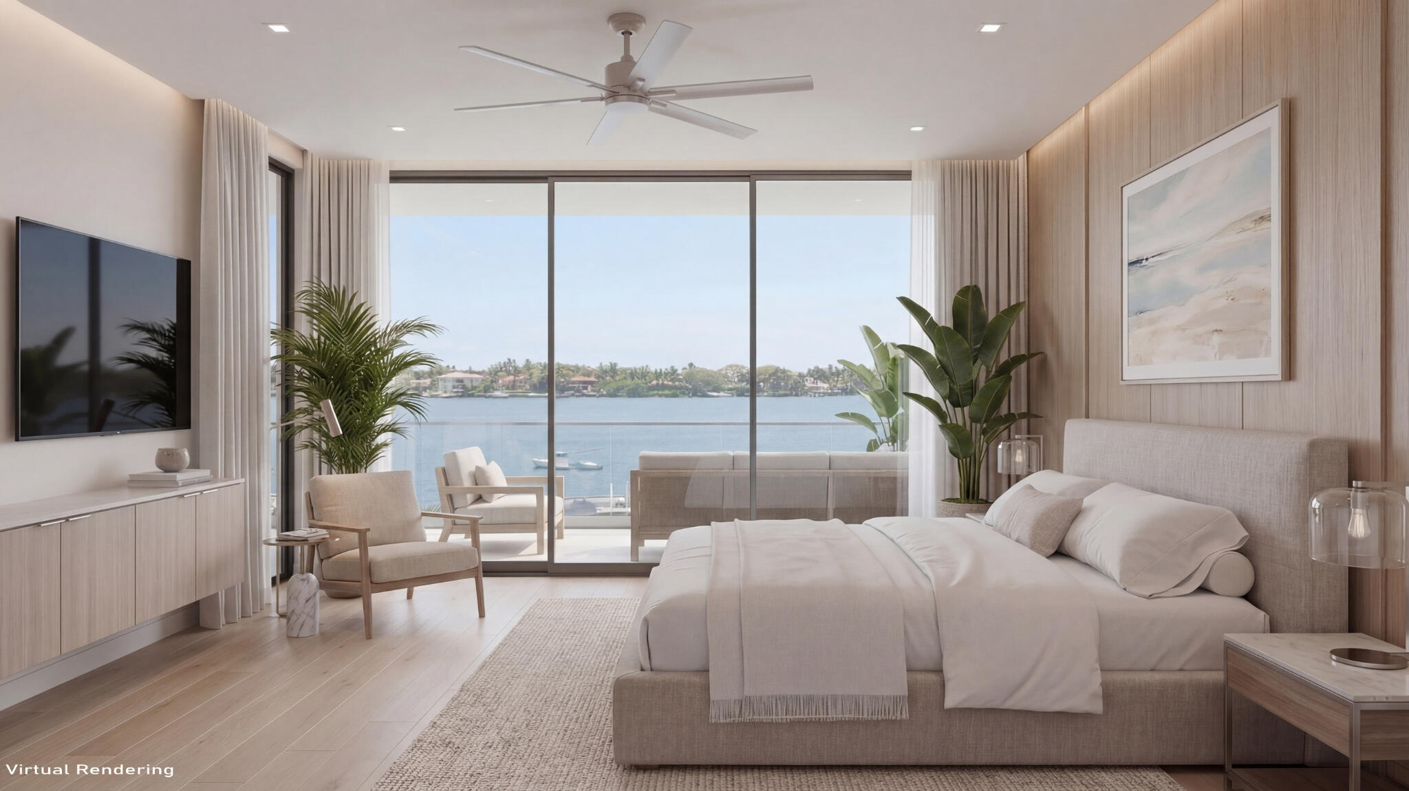 1305 Peninsular Road Jupiter, FL 33469 - Photo 21 of 23 a bedroom with a large bed and a large window