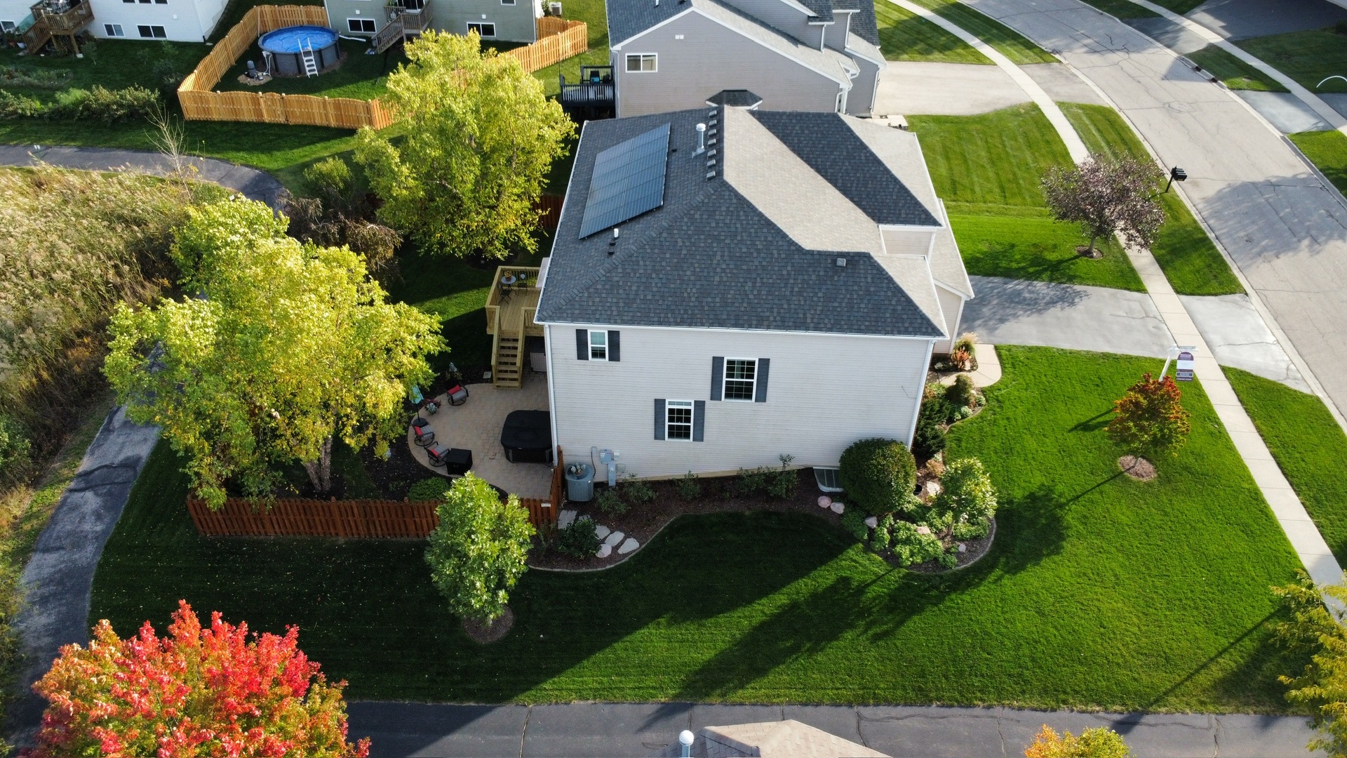 2681 Braeburn Way Woodstock, IL 60098 - Photo 37 of 41 an aerial view of house with yard