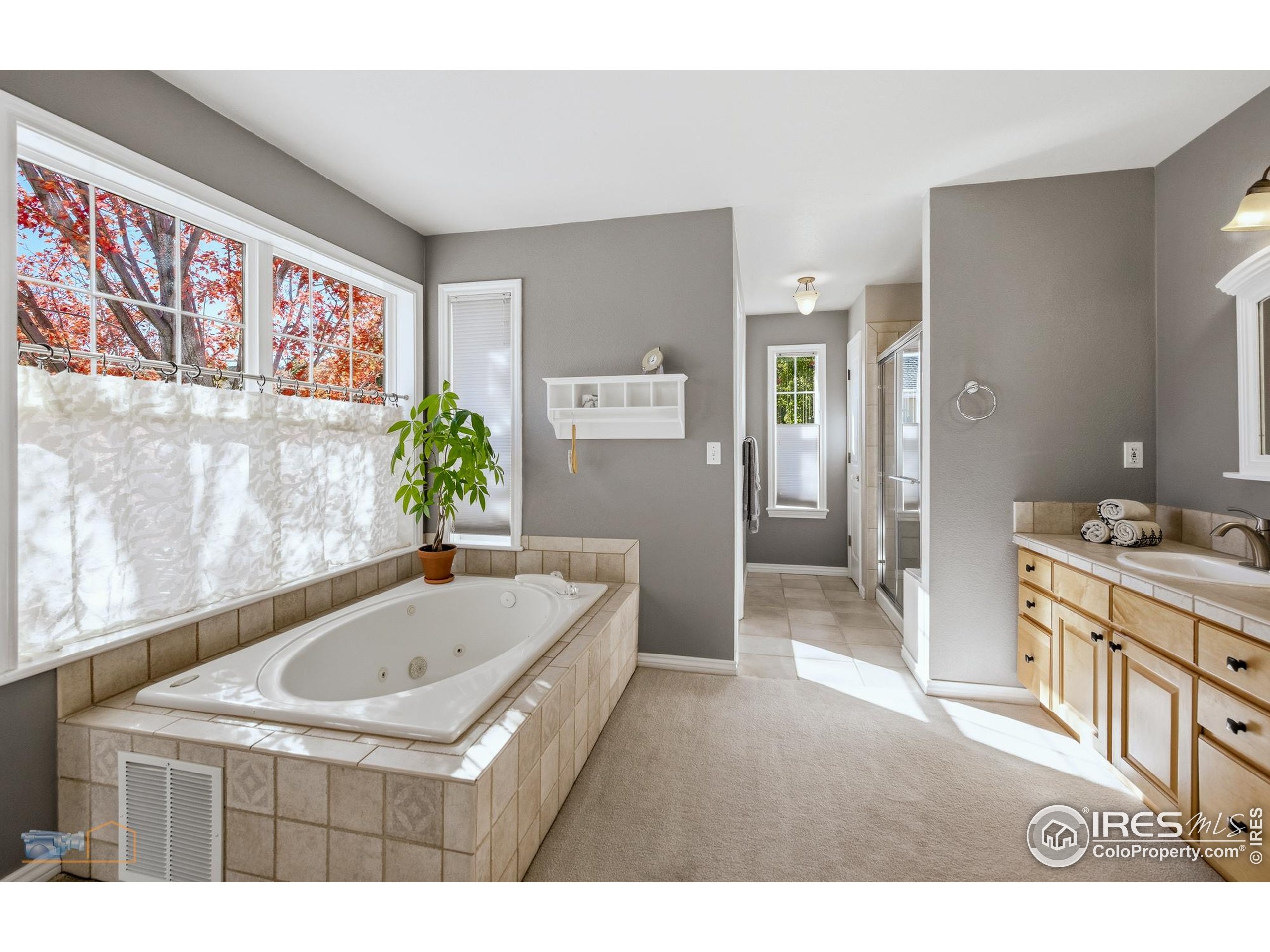 4921 Fountain Street Boulder, CO 80304 - Photo 23 of 50 a bathroom with a tub sink and mirror