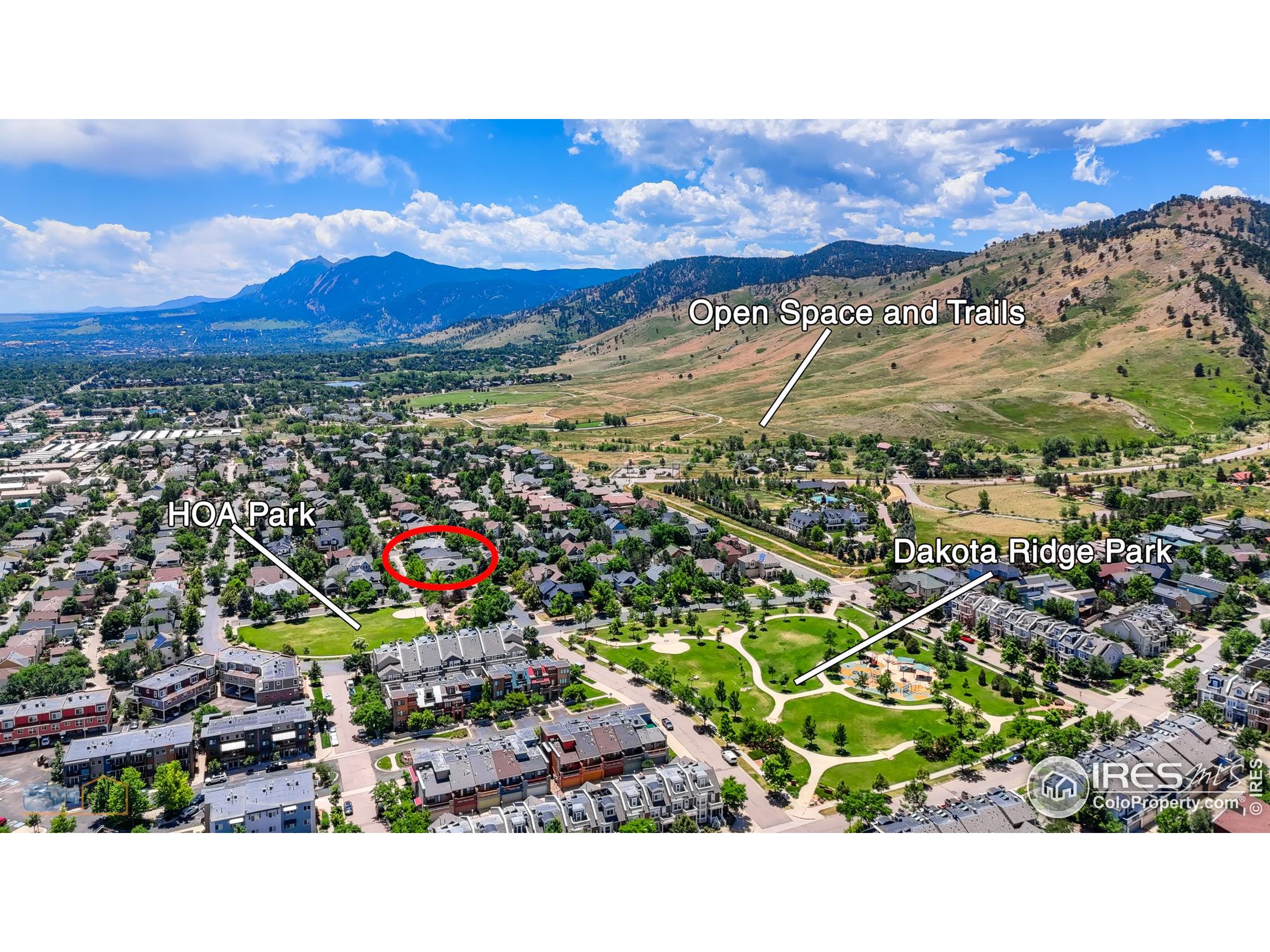 4921 Fountain Street Boulder, CO 80304 - Photo 26 of 50 a view of city and mountain