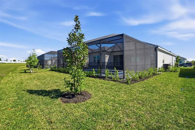 a view of a house with garden