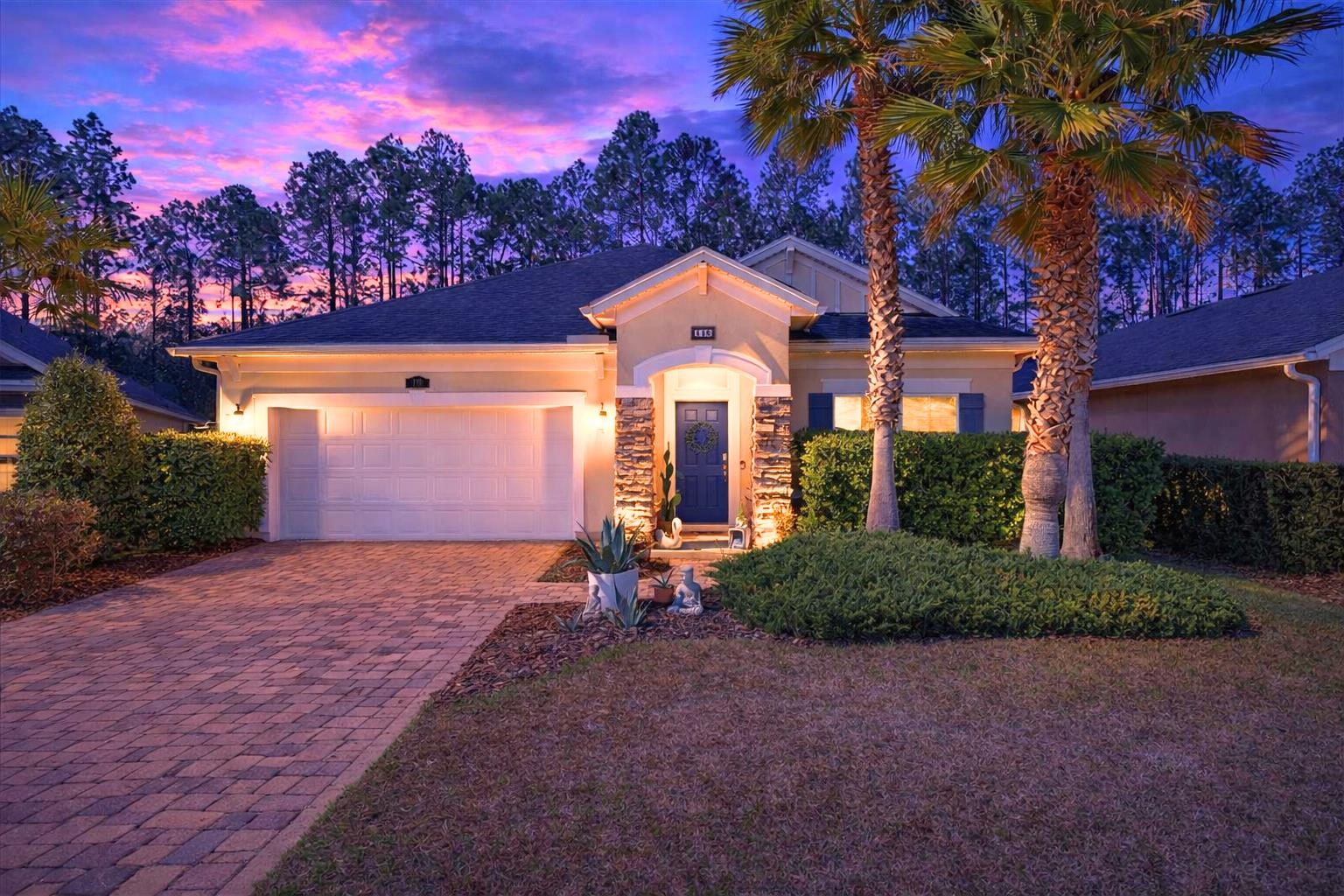 110 Ceja Way St. Augustine, FL 32095 - Photo 75 of 78 a front view of a house with garden