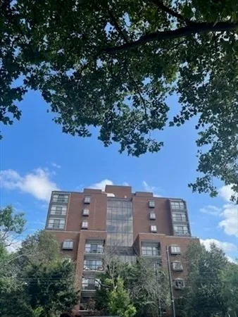 an aerial view of a building