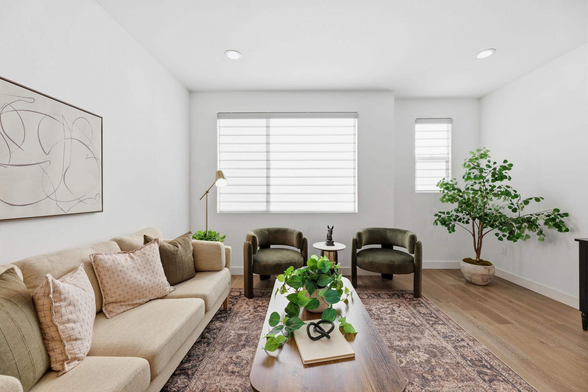 931 Edy Lane Oakland, CA 94607 - Photo 8 of 41 a living room with furniture and a potted plant