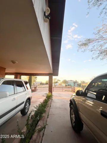 a view of a tall building