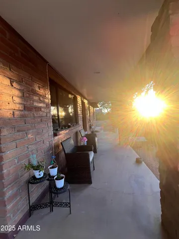 a backyard of a house