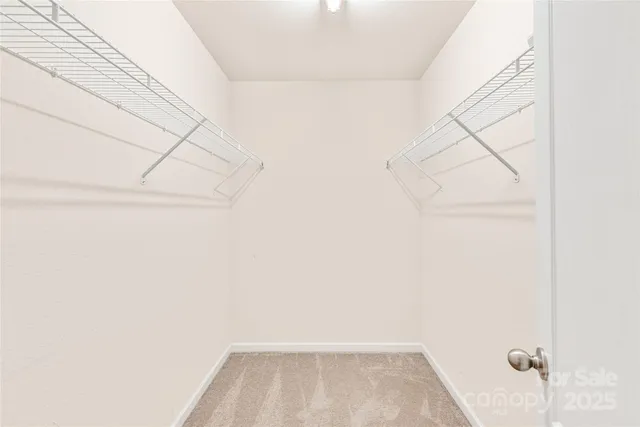 a view of small space with empty racks