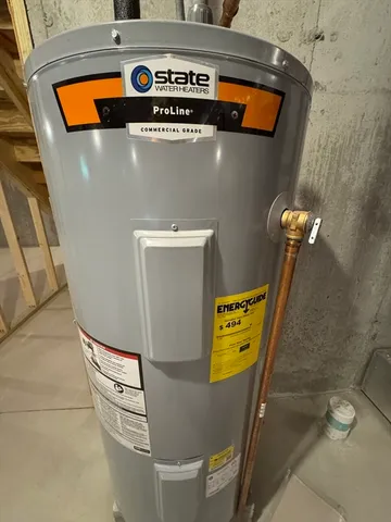 a close view of water heater