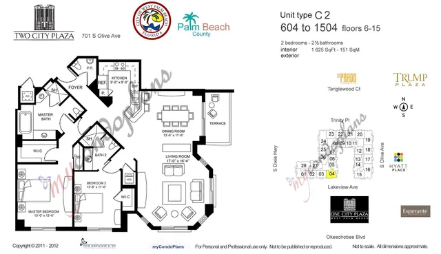 $9,000 | 701 South Olive Avenue, Unit 1204, West Palm Beach, FL 33401