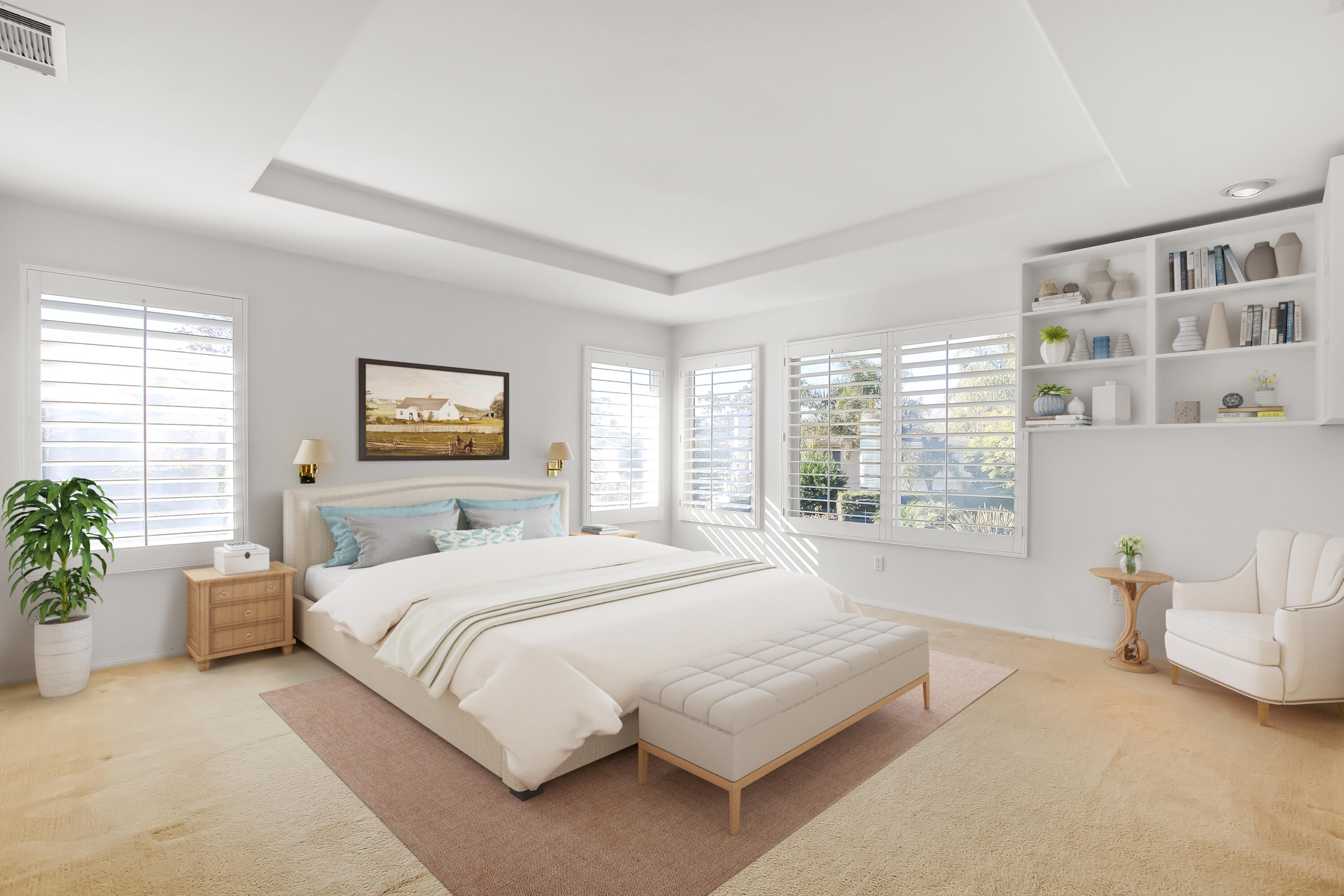 6866 Shadowbrook Drive Goleta, CA 93117 - Photo 8 of 33 Main Bedroom/Virtually Staged