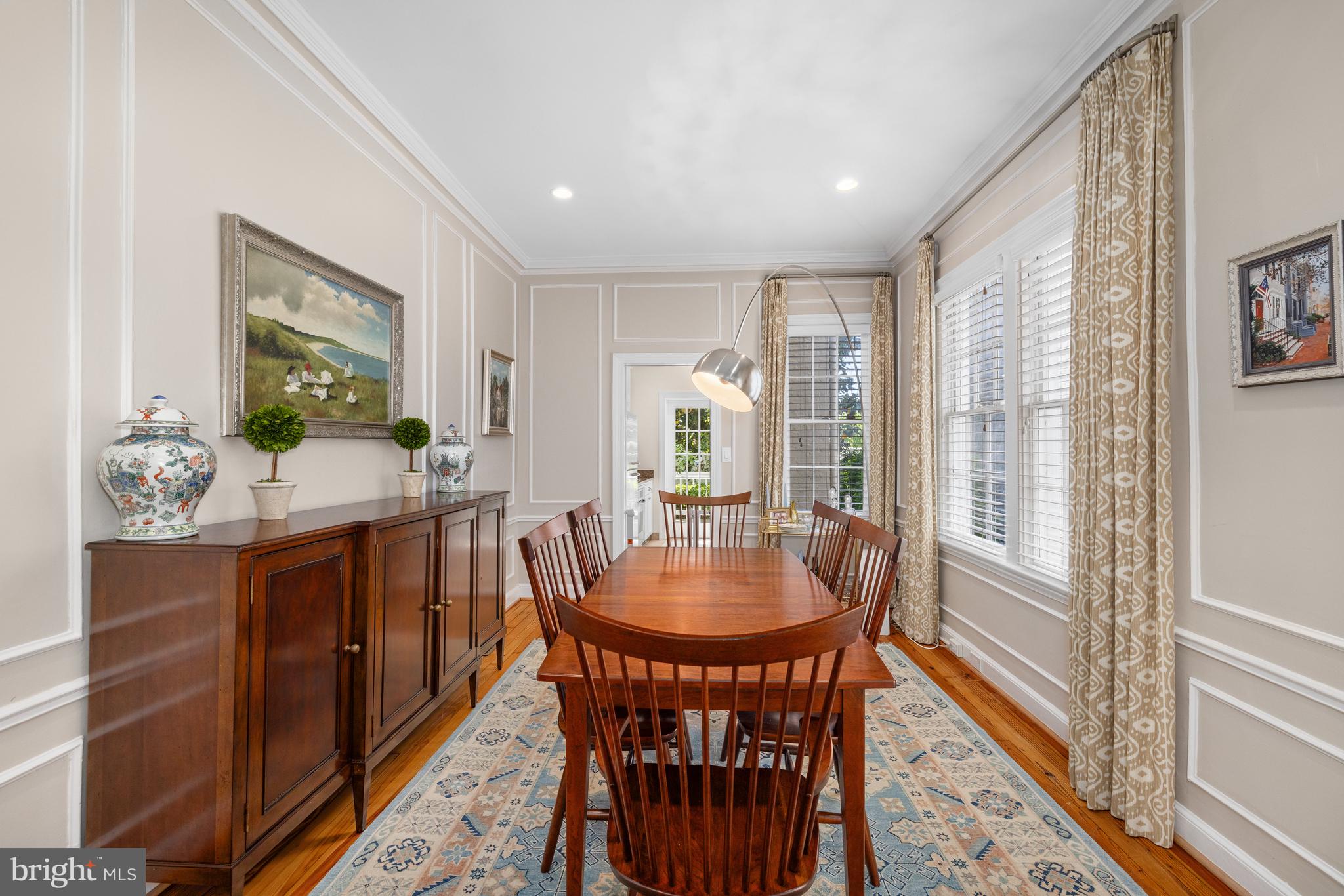 3104 N Street Northwest Washington, DC 20007 - Photo 6 of 25 a dining room with furniture window and wooden floor