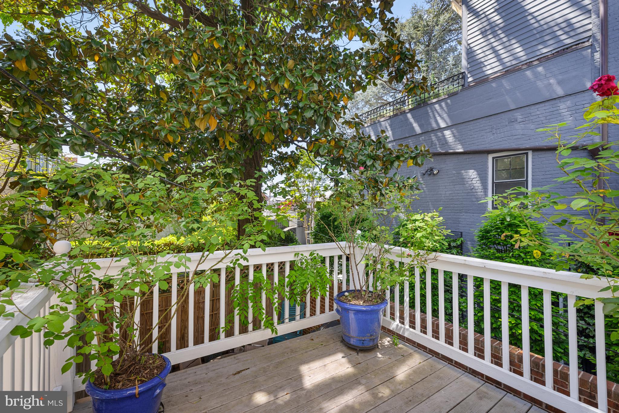 3104 N Street Northwest Washington, DC 20007 - Photo 10 of 25 a balcony with wooden fence