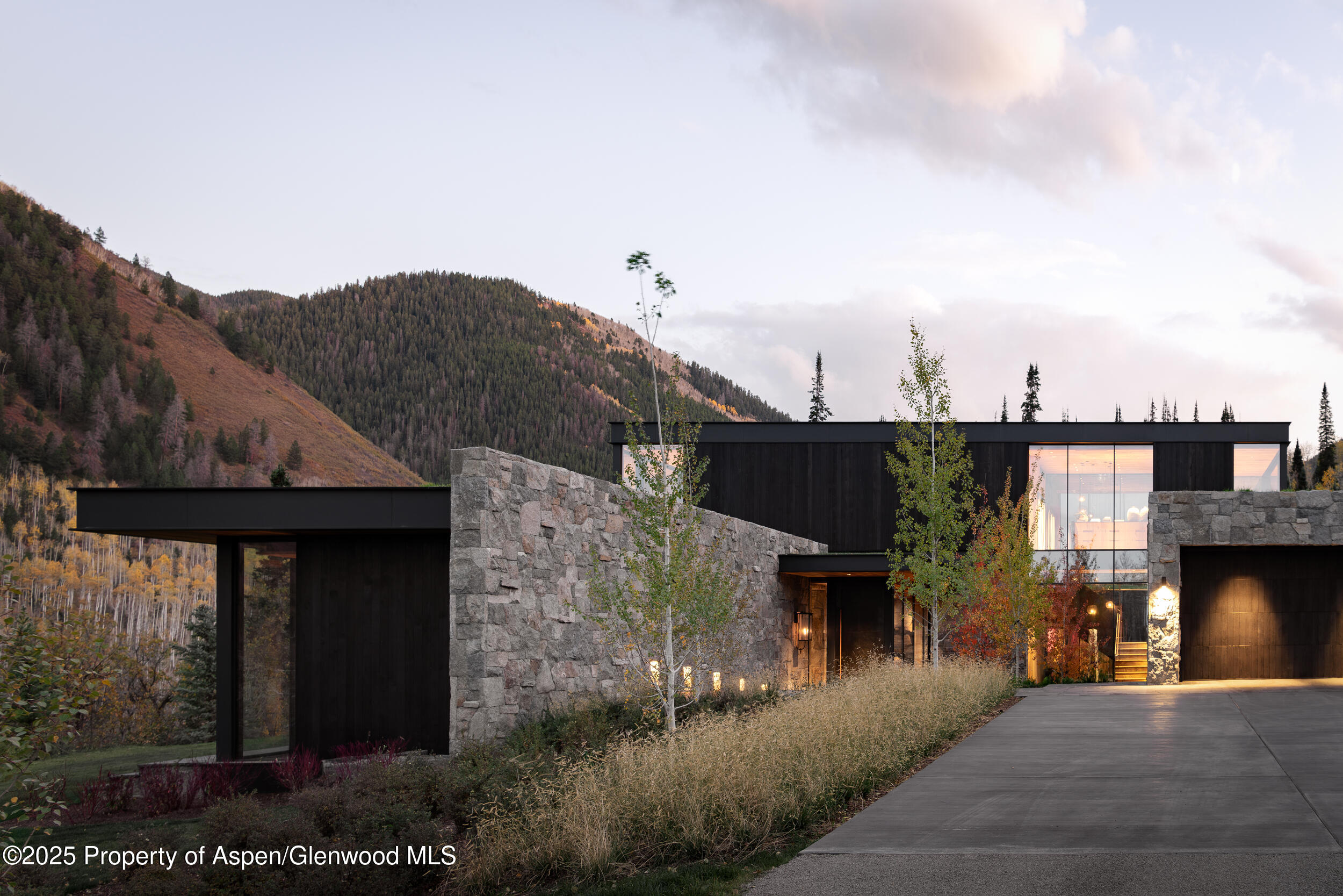 724 North Hayden Road Aspen, CO 81611 - Photo 3 of 49 Entry twilight