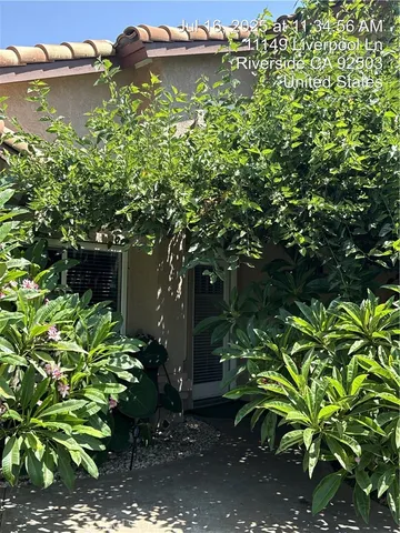 a backyard of a house