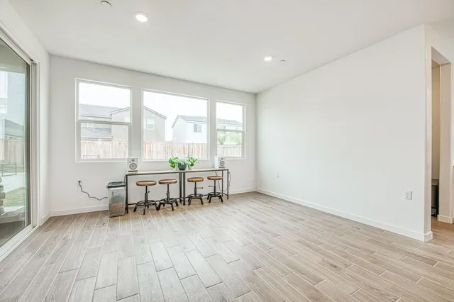 a view of a room with furniture window and outside view