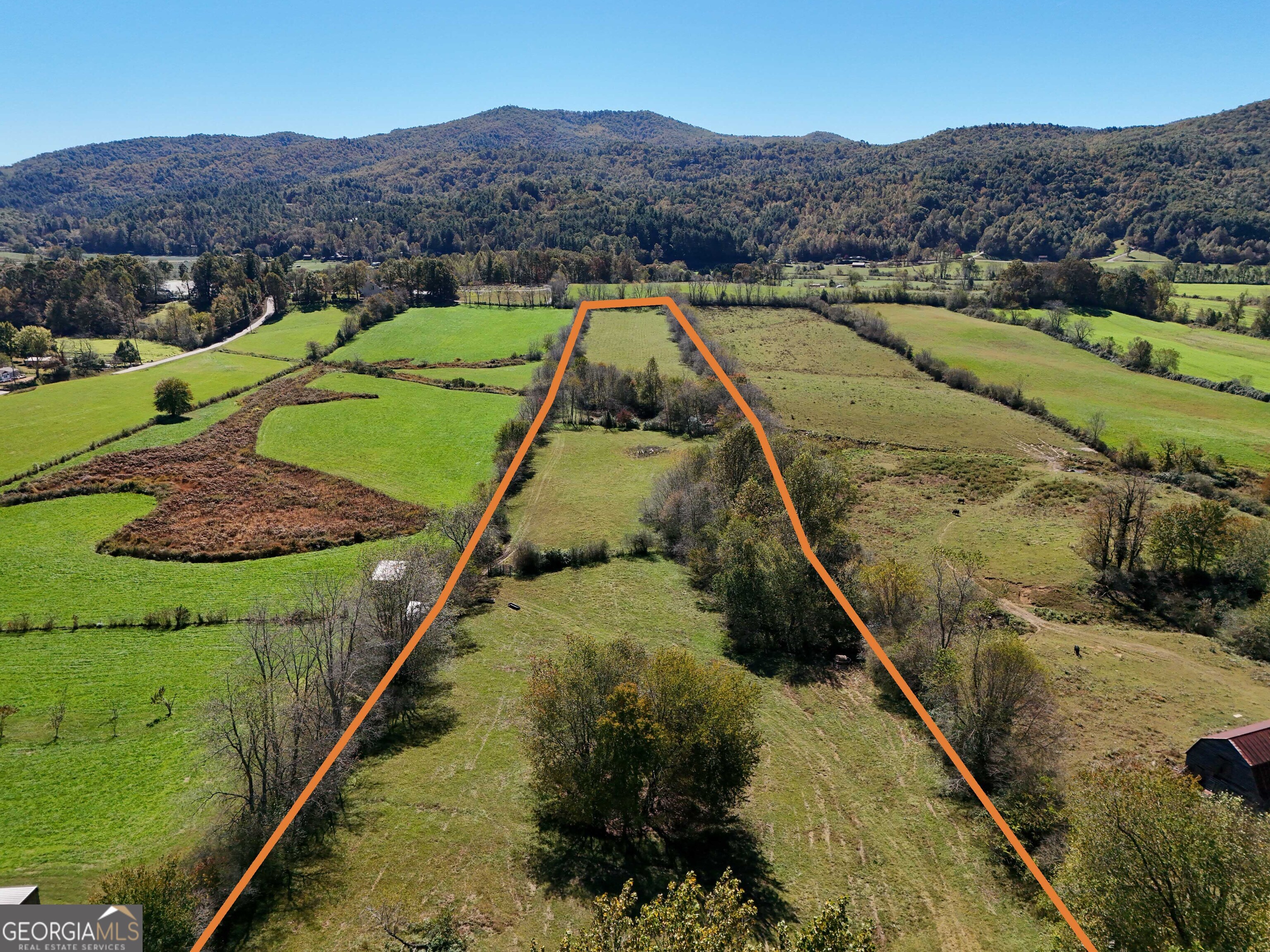 0 Wolffork Road Rabun Gap, GA 30568 - Photo 7 of 15 a view of a backyard with a garden and mountain view