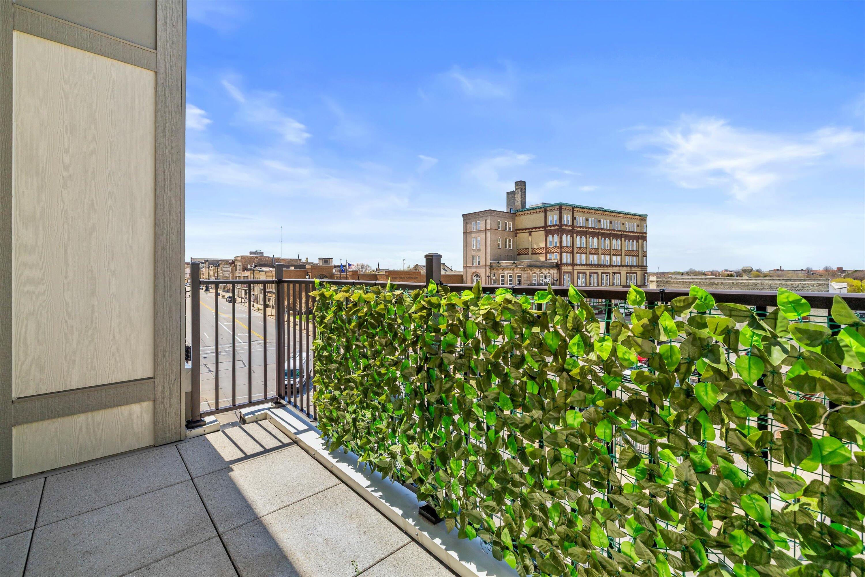 141 Main Street, Unit 418 Racine, WI 53403 - Photo 8 of 28 Private Balcony