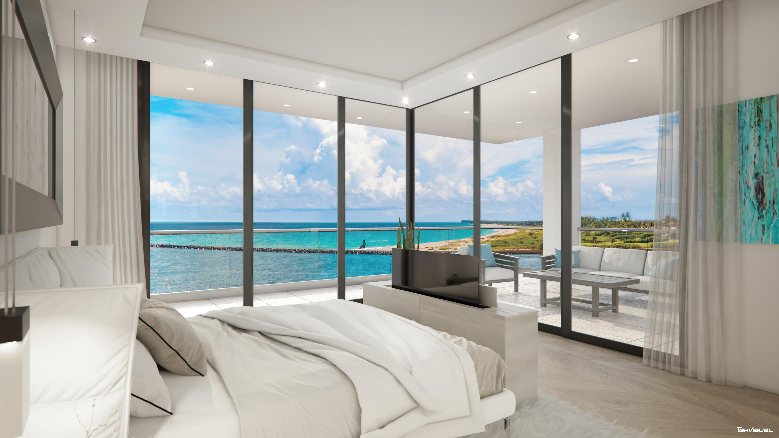 206 Inlet Way, Unit 1W Palm Beach Shores, FL 33404 - Photo 1 of 9 Icon W Master Bedroom