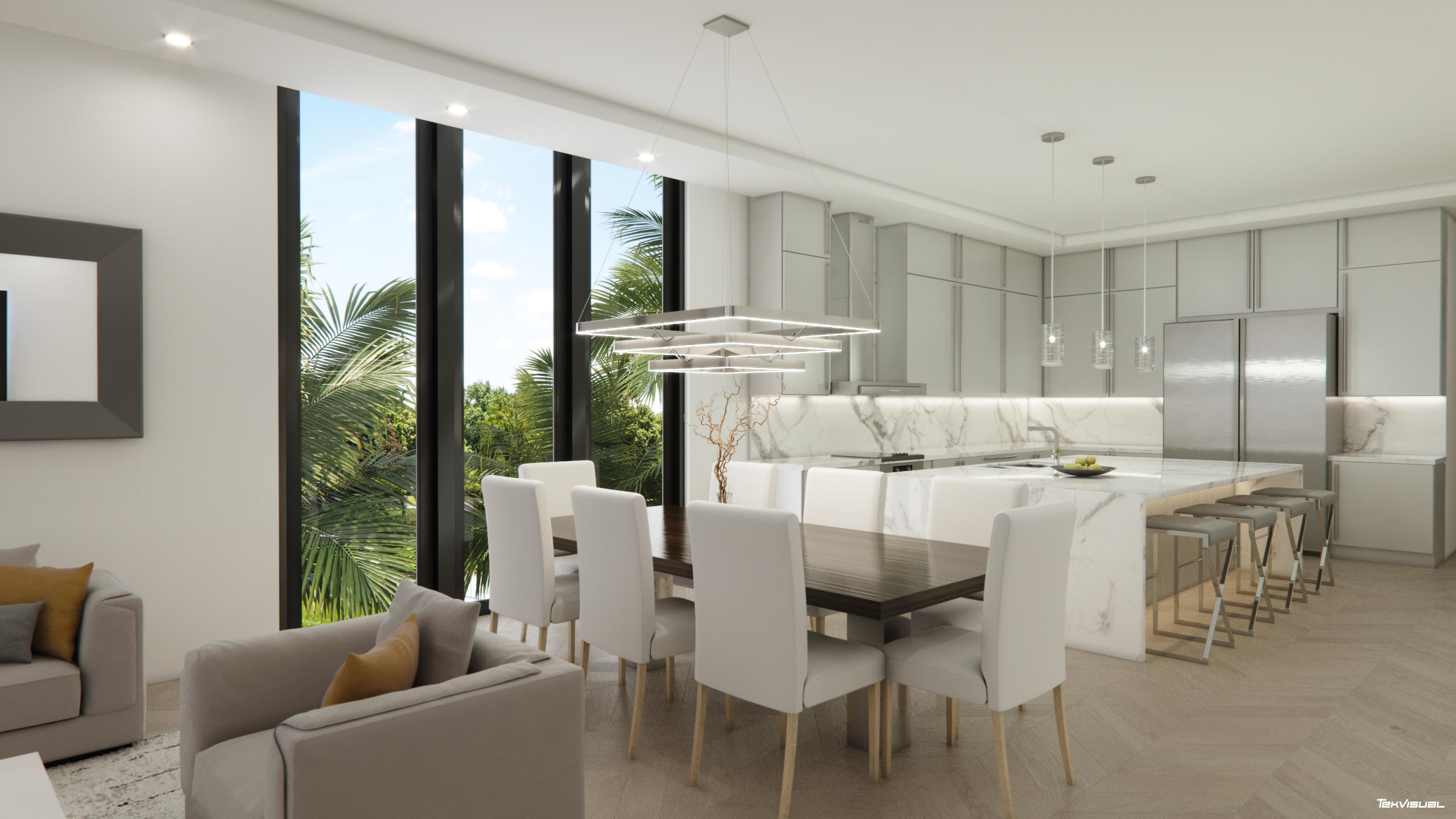 206 Inlet Way, Unit 1W Palm Beach Shores, FL 33404 - Photo 6 of 9 Icon Dining Room and Kitchen