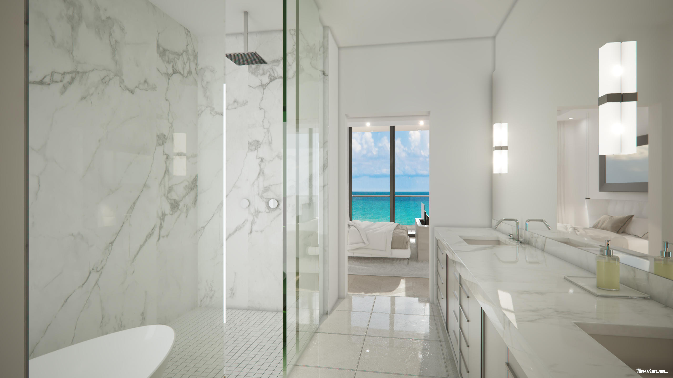 206 Inlet Way, Unit 1W Palm Beach Shores, FL 33404 - Photo 8 of 9 Icon Master Bathroom
