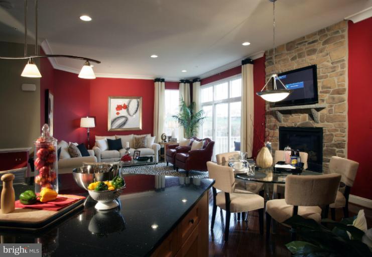 9860 Garden Ranges Laurel, MD 20723 - Photo 7 of 10 a living room with fireplace furniture and a large window