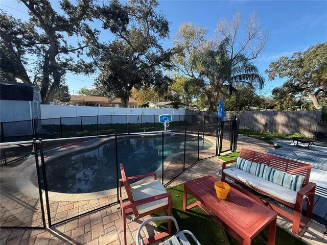 a outdoor view with a sitting space