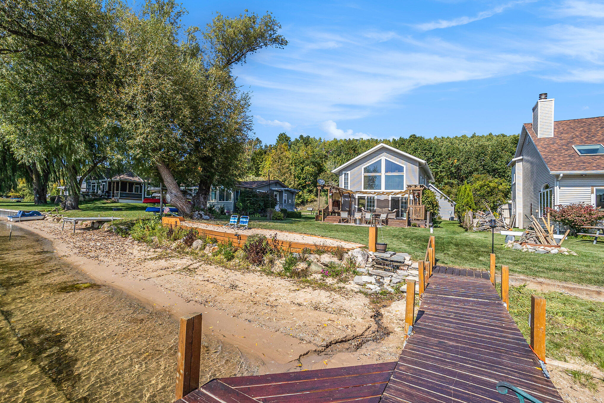 1479 North Cedar Lane Road Scottville, MI 49454 - Photo 27 of 34 Exterior from Dock